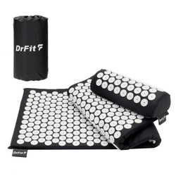 DrFit Mata długa do akupresury + poduszka białe igły