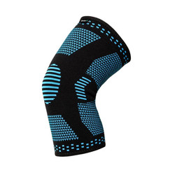 DrFit Elastyczna opaska na kolano niebieska M