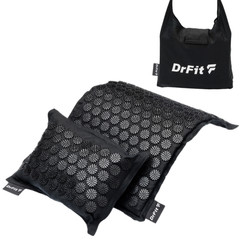 DrFit Mata do akupresury ECO HEMP + poduszka czarne igły